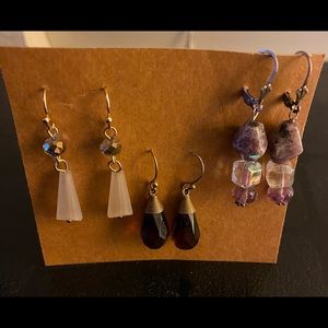 Three pairs Earrings